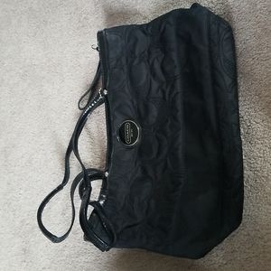 Black Coach Shoulder tote